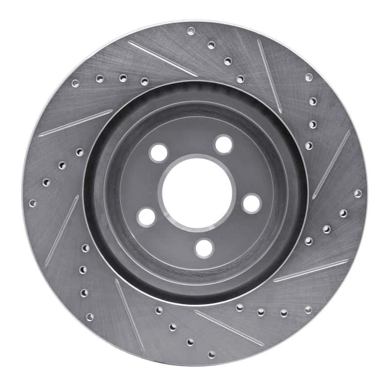 R1 Concepts — R1 05-23 Chrysler 300 Front Left Drilled & Slotted Silver Brake Rotor
R1 Brake Rotor Drill - view 5