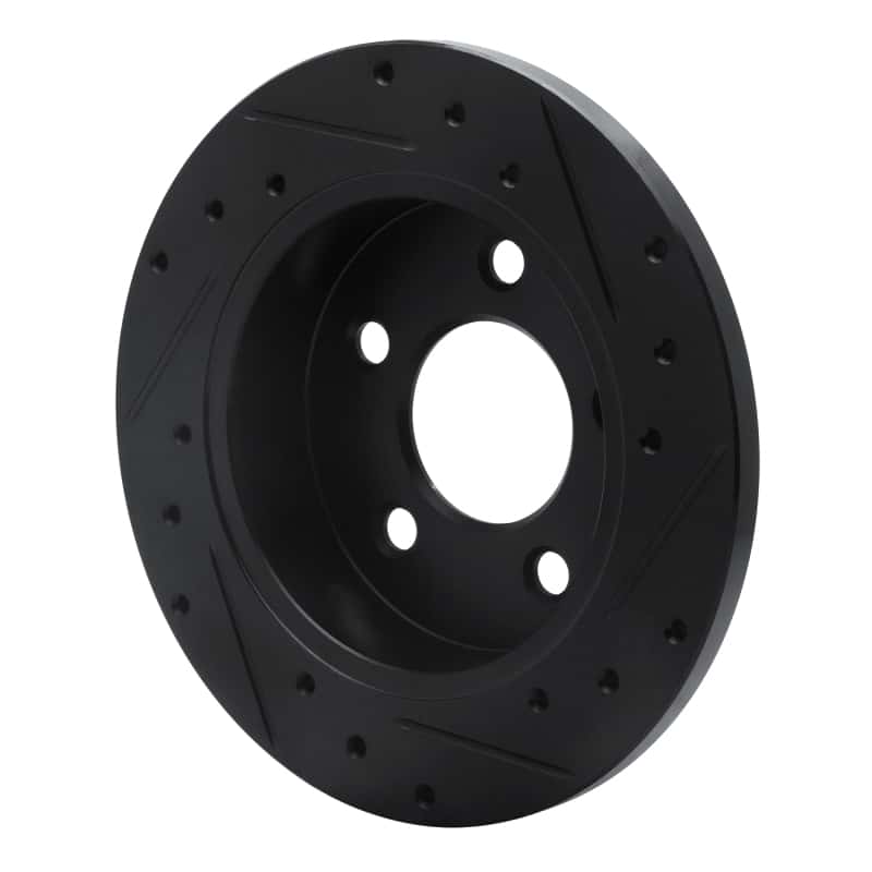 R1 Concepts — R1 94-04 Ford Mustang Rear Left Drilled & Slotted Black Brake Rotor
R1 Brake Rotor Drill - view 4