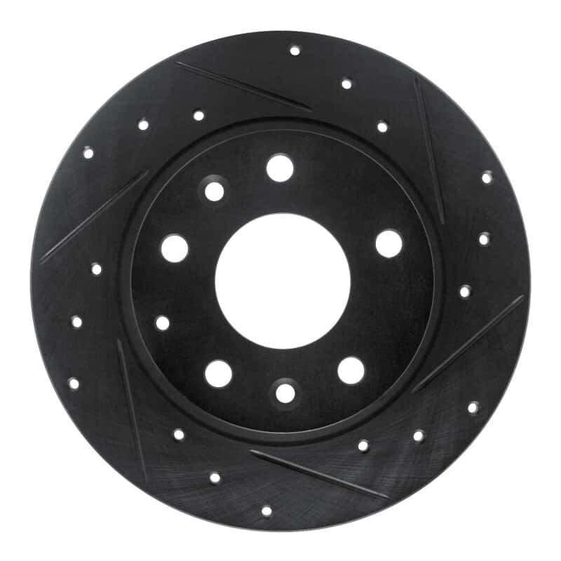 R1 Concepts — R1 14-25 Mazda 3 Rear Right Drilled & Slotted Black Brake Rotor
R1 Brake Rotor Drill - view 1