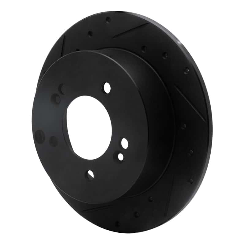 R1 Concepts — R1 07-12 Kia Rondo (USA) Rear Left Drilled & Slotted Black Brake Rotor
R1 Brake Rotor Drill - view 2