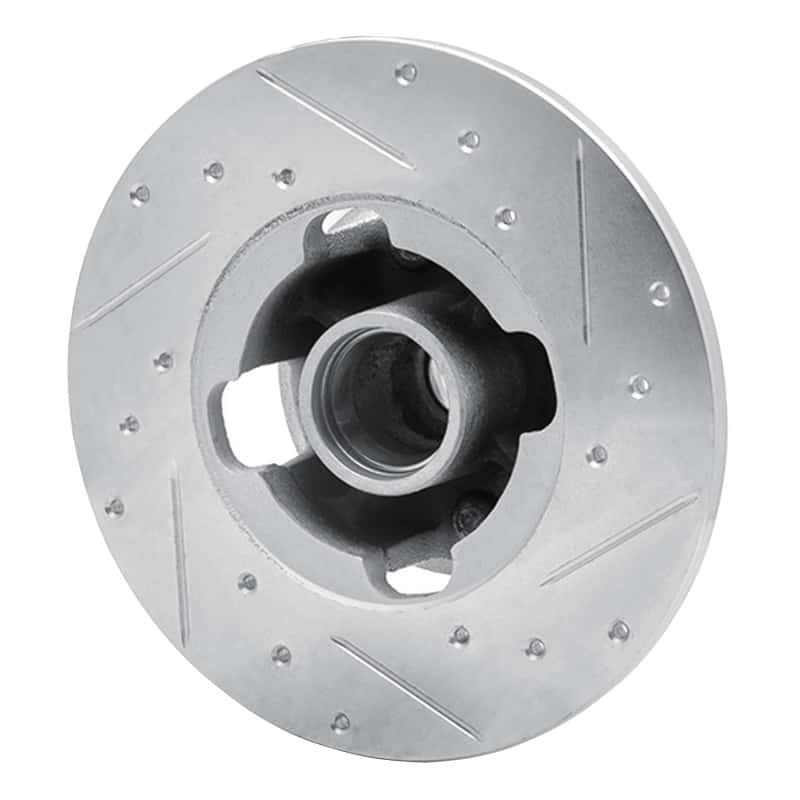 R1 Concepts — R1 1978-1987 Chevrolet CHEVETTE Front Left Drilled & Slotted Silver Brake Rotor
R1 Brake Rotor Drill - view 4