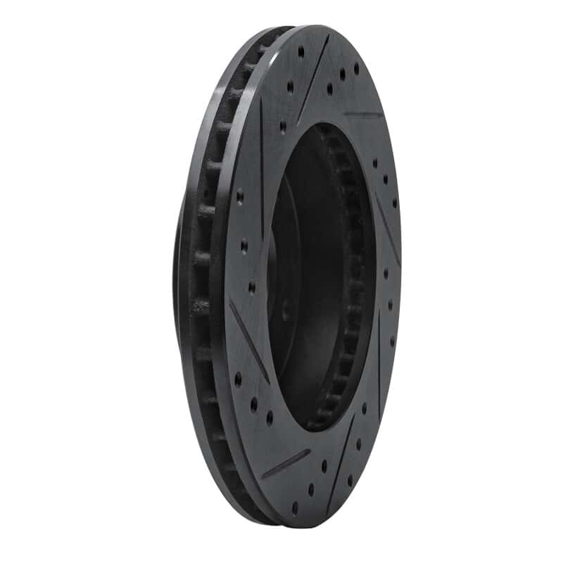 R1 Concepts — R1 77-80 Buick LeSabre Rear Right Drilled & Slotted Black Brake Rotor
R1 Brake Rotor Drill - view 4
