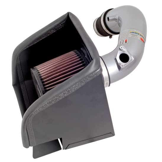 K&N Engineering — K&N 08-09 Scion xB Silver Typhoon Short Ram Intake
Performance Air Inta
Air Intake System - view 3