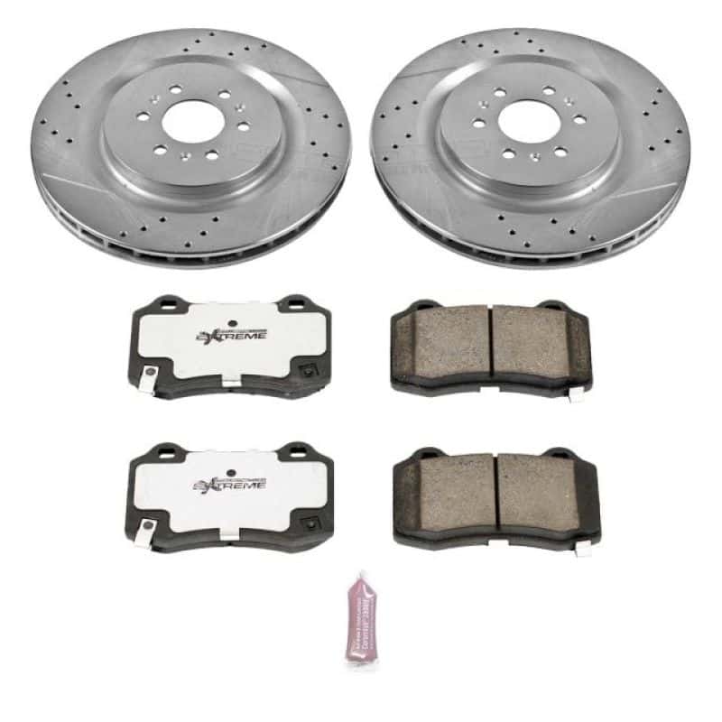 PowerStop — Power Stop 04-07 Cadillac CTS Rear Z26 Street Warrior Brake Kit - view 1