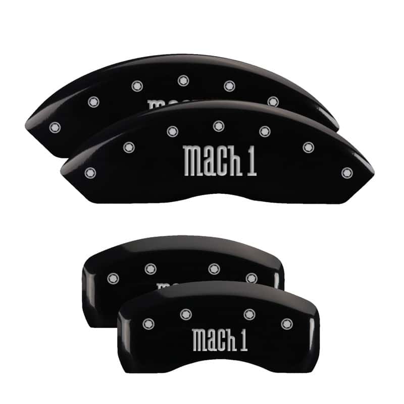 MGP — MGP 4 Caliper Covers Engraved Front & Rear Mach 1 Black finish silver ch
Caliper Covers - view 1