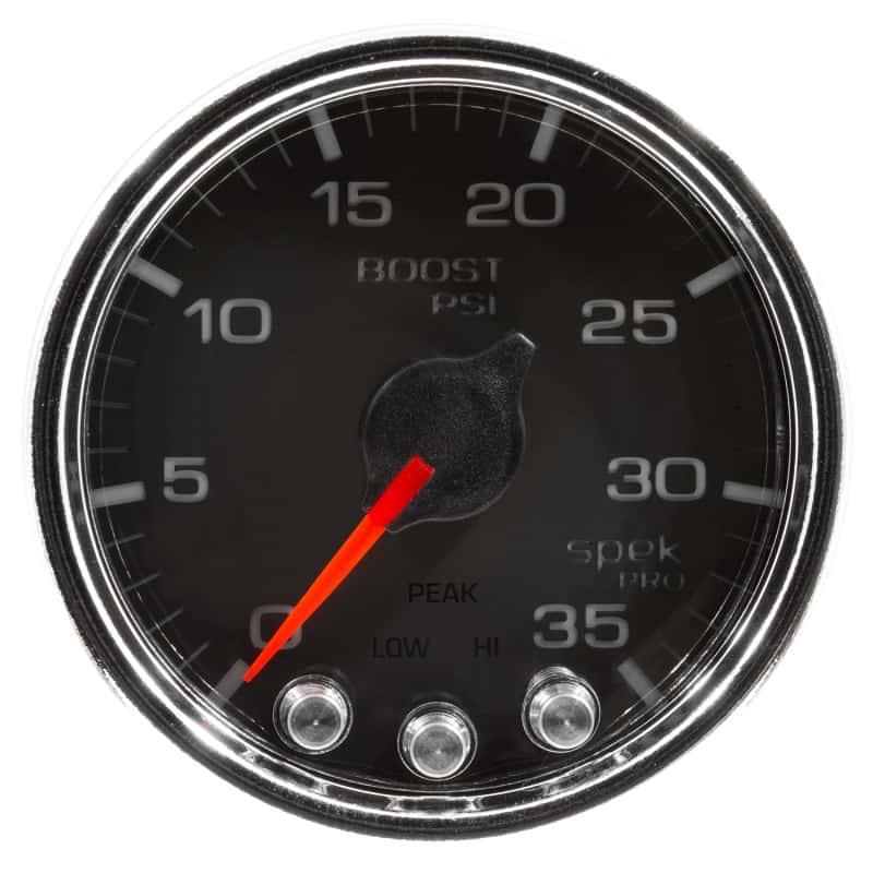 AutoMeter — Autometer Spek-Pro Gauge Boost 2 1/16in 35psi Stepper Motor W/Peak & Warn Black/Chrome
GA 2" BST 35 BCC SPK - view 4