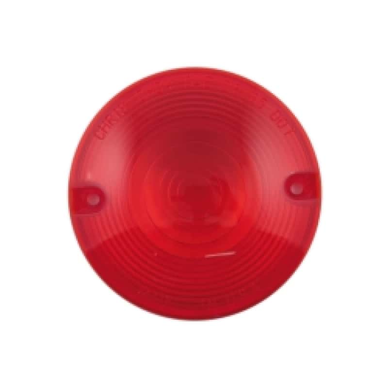 Letric Lighting — Letric Lighting Red Flat Lens Style Turn Signal Lenses 3In - view 2