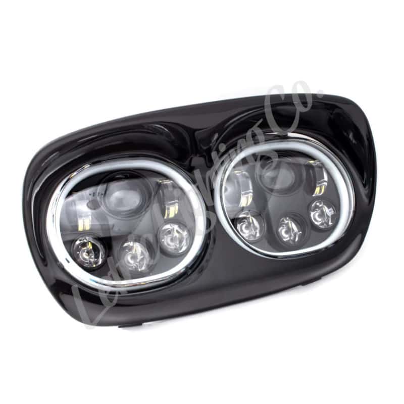 Letric Lighting — Letric Lighting Hdlght Dual W/Halo 5.75in Blk - view 1