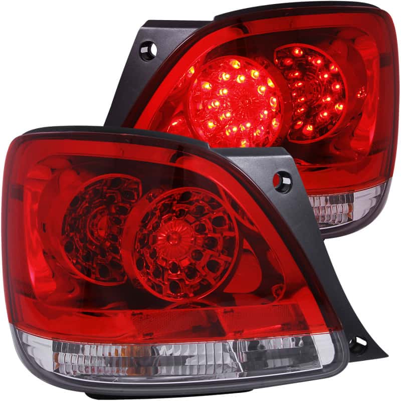 ANZO — ANZO 1998-2005 Lexus Gs300 LED Taillights Red/Clear - view 2