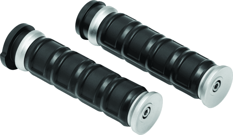 Kuryakyn — Kuryakyn Dillinger Grips Throttle-By-Wire Silver - view 1