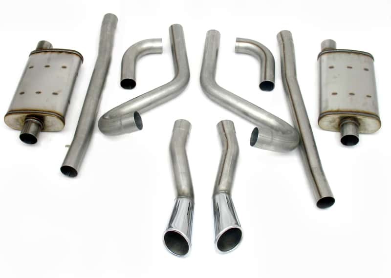 JBA — JBA 65-66 Ford Mustang 260-428 409SS Dual Through Rear Valance Header Back Exhaust
Exhaust System - view 1