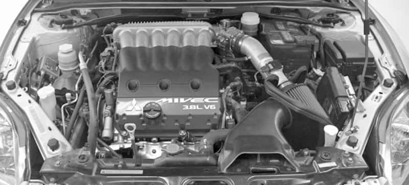 K&N Engineering — K&N 06 Eclipse GT 3.8L V6 Red Typhoon Short Ram Intake
Performance Air Inta
Air Intake System - view 3