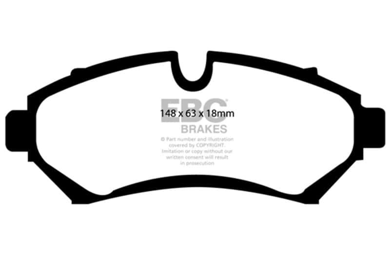 EBC — EBC 98-04 Cadillac Seville 4.6 Ultimax2 Front Brake Pads
Disc Brake Pad - view 1