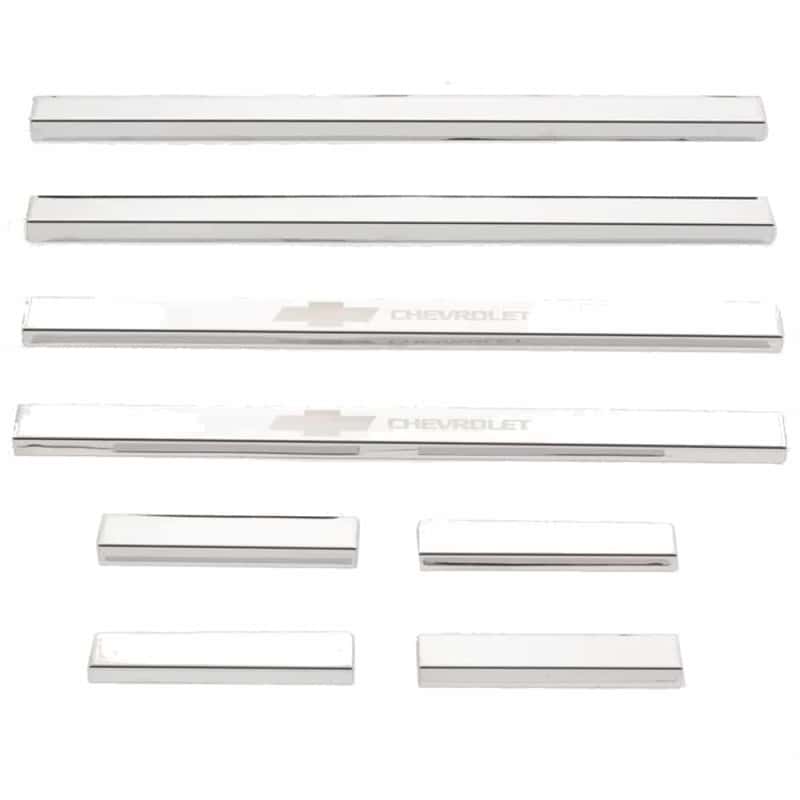 Putco — Putco 14-18 Chevy Silv LD - Double Cab w/ CHEVROLET Etching (8pcs) SS Door Sills
DoorSillProtSet - view 2