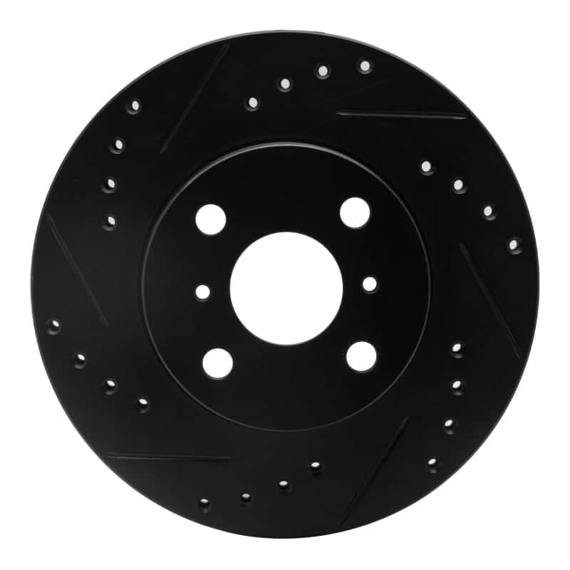 R1 Concepts — R1 93-02 Chevrolet Prizm Front Left Drilled & Slotted Black Brake Rotor
R1 Brake Rotor Drill - view 1