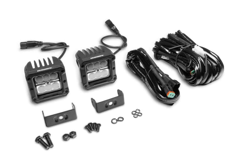 Go Rhino — Go Rhino Xplor Bright Series Cube LED Flood Light Kit (Surface/Threaded Stud Mount) 3x3 - Blk (Pair)
Bright-3x3 Light Kit - view 3