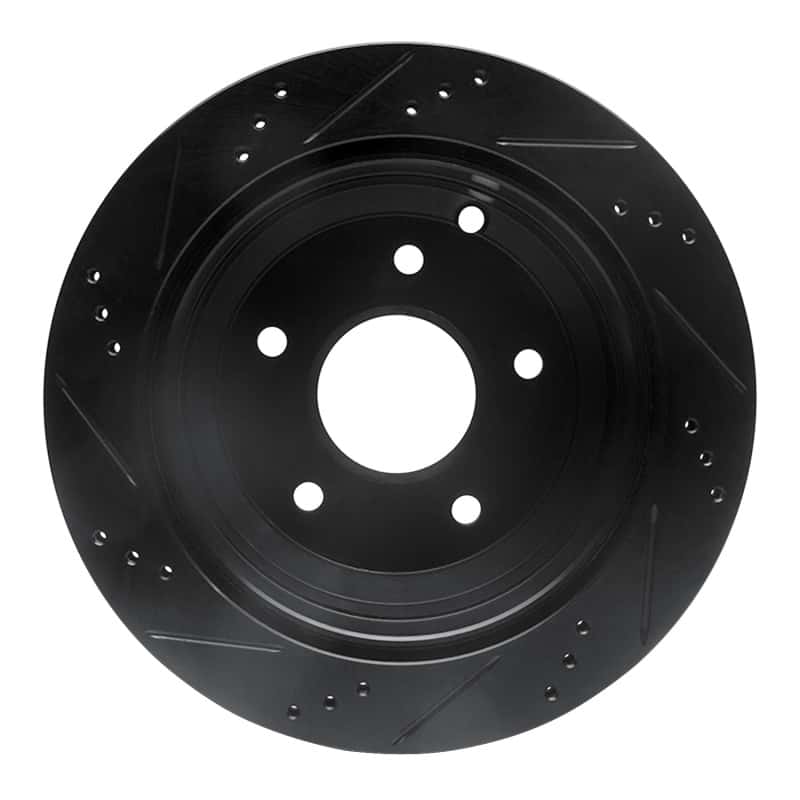 R1 Concepts — R1 05-06 Pontiac GTO Rear Right Drilled & Slotted Black Brake Rotor
R1 Brake Rotor Drill - view 5