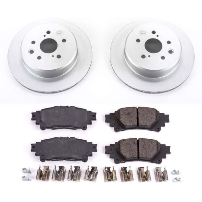 PowerStop — Power Stop 13-19 Lexus GS350 Rear Z17 Evolution Geomet Coated Brake Kit - view 1