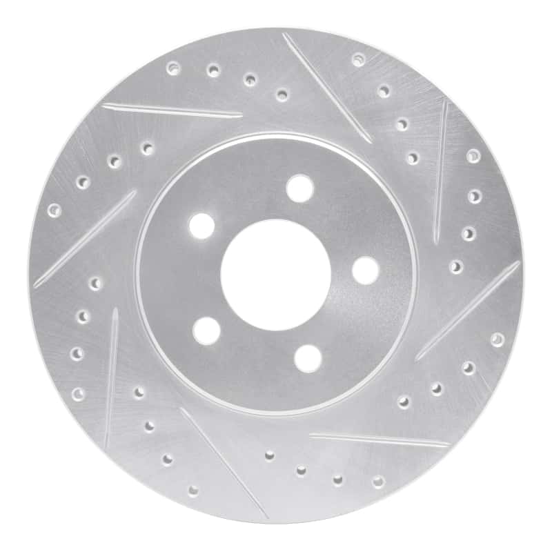 R1 Concepts — R1 95-06 Chrysler Cirrus Front Right Drilled & Slotted Silver Brake Rotor
R1 Brake Rotor Drill - view 1