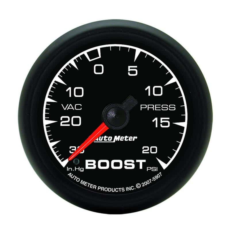 AutoMeter — Autometer ES 52.4mm 30 In. HG/20 PSI Vacuum/Boost Gauge
GA 2" BST 20PSI M ES - view 2
