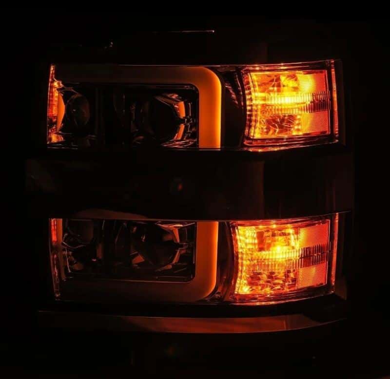 AlphaRex — AlphaRex 15-19 Chevy Silverado 2500/3500 LUXX-Series Proj. Headlights Chrome w/Actv SeqSig & DRL
Projector Headlights - view 4
