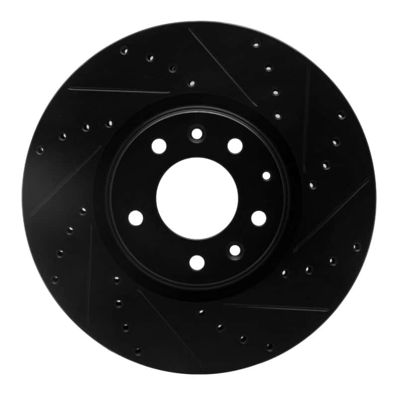R1 Concepts — R1 06-07 Mazda 6 Front Right Drilled & Slotted Black Brake Rotor
R1 Brake Rotor Drill - view 1