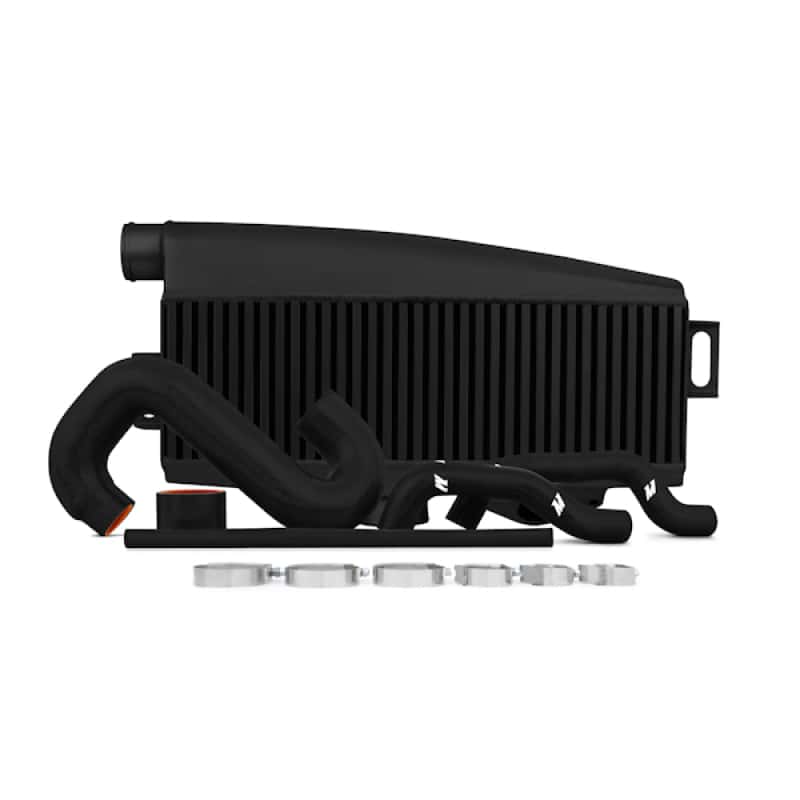 Mishimoto — Mishimoto Subaru 02-07 WRX/04-07 STi Top-Mount Intercooler Kit - Powder Coated Black & Black Hoses - view 2