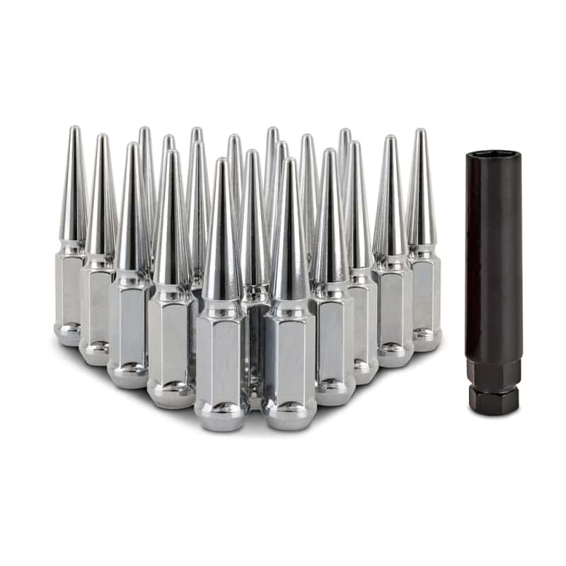 Mishimoto — Mishimoto Steel Spiked Lug Nuts M12x1.5 20pc Set - Chrome
Spiked Lug Nuts - view 1