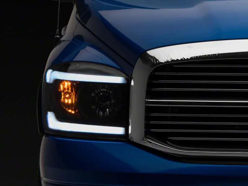 Raxiom — Raxiom 06-09 Dodge RAM 1500/2500/3500 Axial Headlights w/ SEQL LED Bar- Blk Housing (Clear Lens)
Headlights - view 7