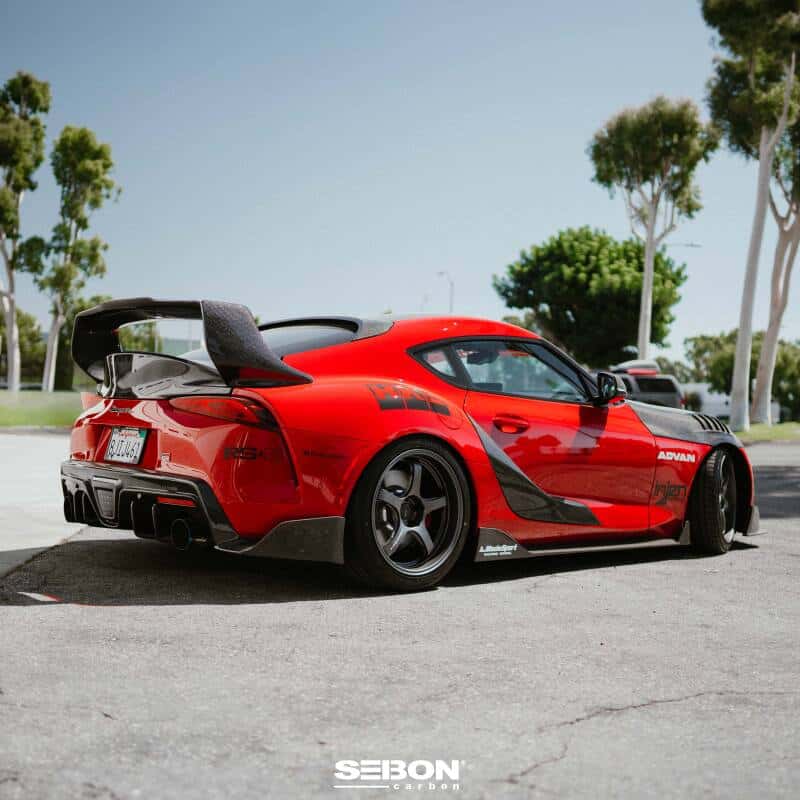 Seibon — Seibon 2020 Toyota Supra TD-Style Carbon Fiber Rear Spoiler - view 7