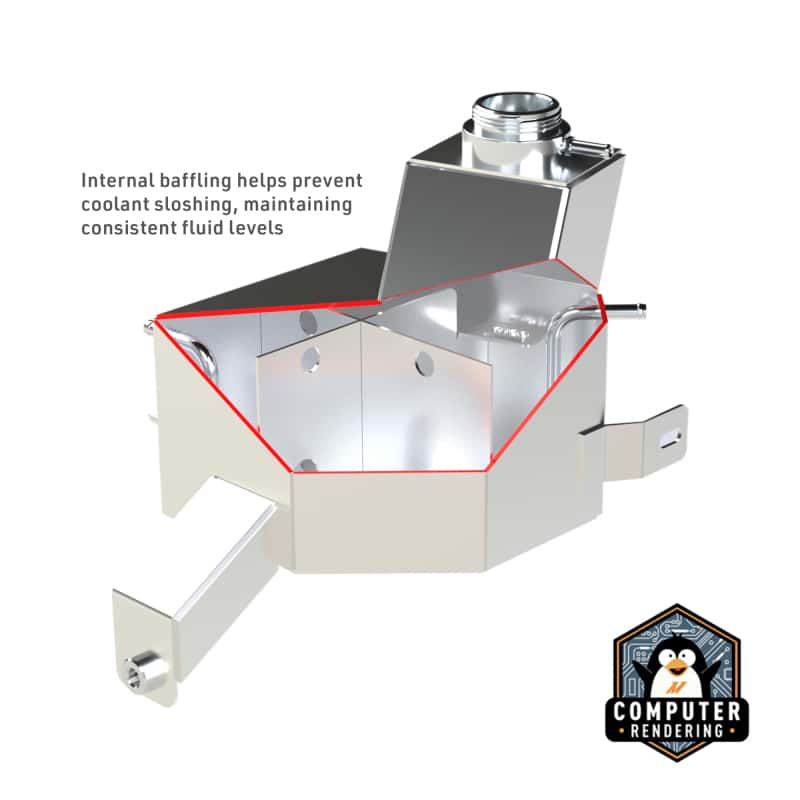 Mishimoto — Mishimoto 13-18 Ram 6.7L Cummins Degas Tank - Black
Coolant Reservoir - view 5