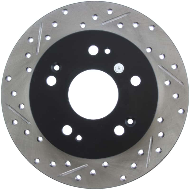 Stoptech — StopTech 06-09 Honda Civic Ex/Si Slotted & Drilled Right Rear Rotor
Disc Brake Rotor
Slot/Drill Rotor - view 8
