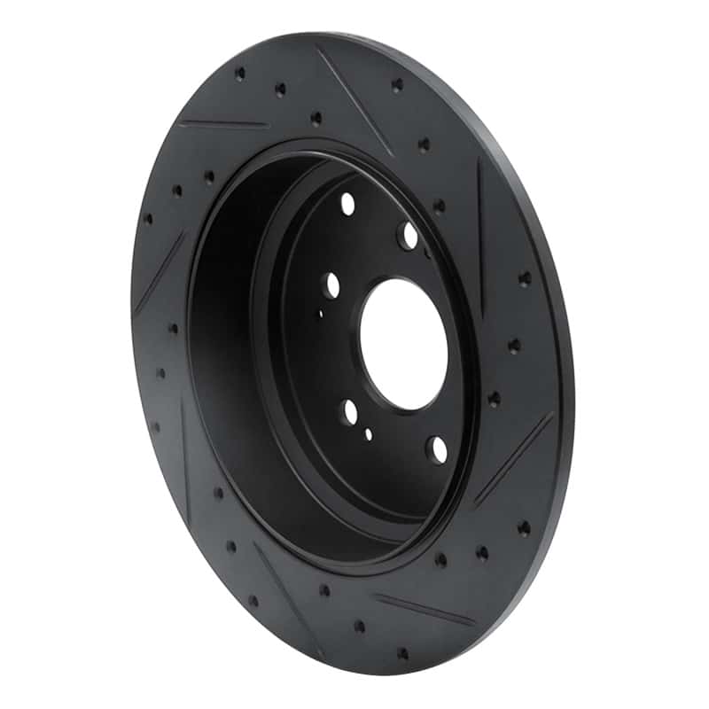 R1 Concepts — R1 07-17 Acura ZDX Rear Left Drilled & Slotted Black Brake Rotor
R1 Brake Rotor Drill - view 4
