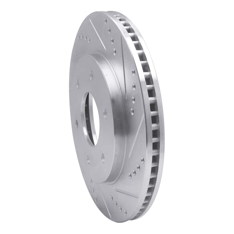 R1 Concepts — R1 04-05 Infiniti QX56 Front Right Drilled & Slotted Silver Brake Rotor
R1 Brake Rotor Drill - view 2