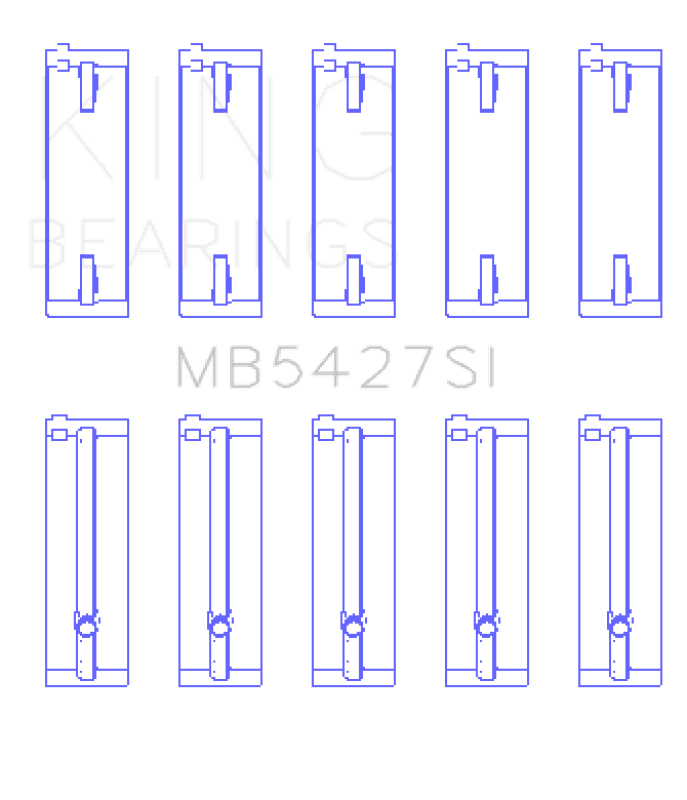 King Engine Bearings — King Engine Bearings Honda L13A4/L15A (Size +0.50mm) Main Bearing Set
Engine Bearing - view 1