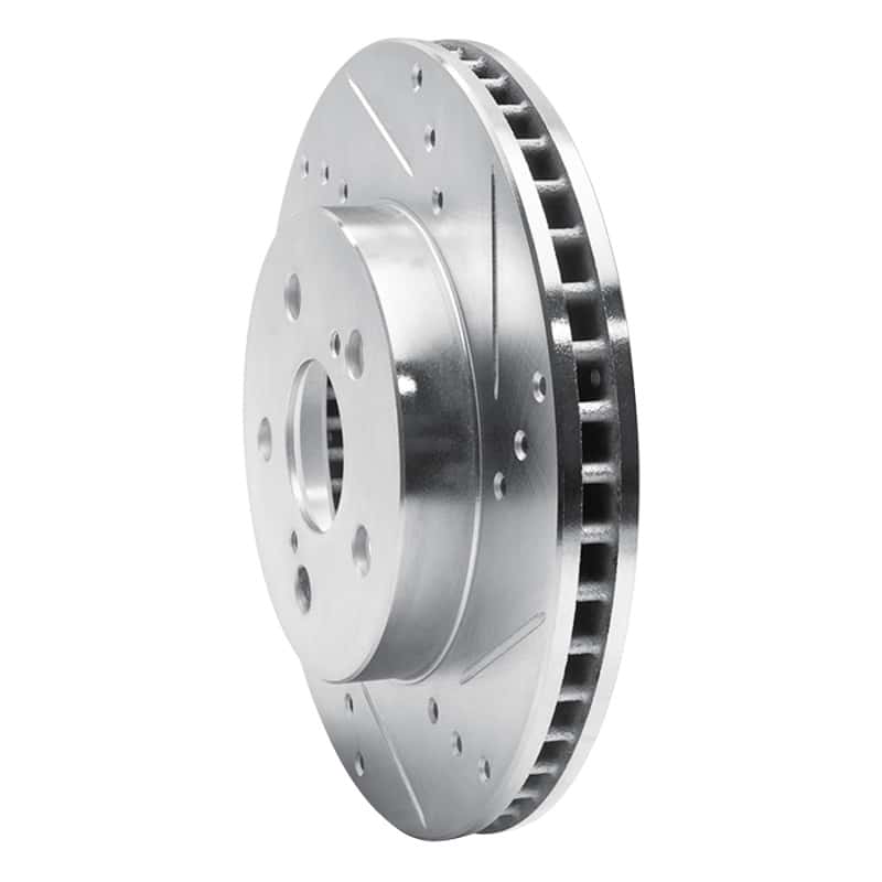 R1 Concepts — R1 16-22 Toyota Prius Front Right Drilled & Slotted Silver Brake Rotor
R1 Brake Rotor Drill - view 2