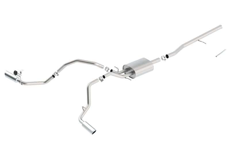 Borla — Borla 14 Silv/Sierra C/B Exhaust ATAK 1500 5.3L V8 AT/MT 2&4WD Ext Cab Split Side Exit
Cat-Back System
ExhstSysKt - view 2