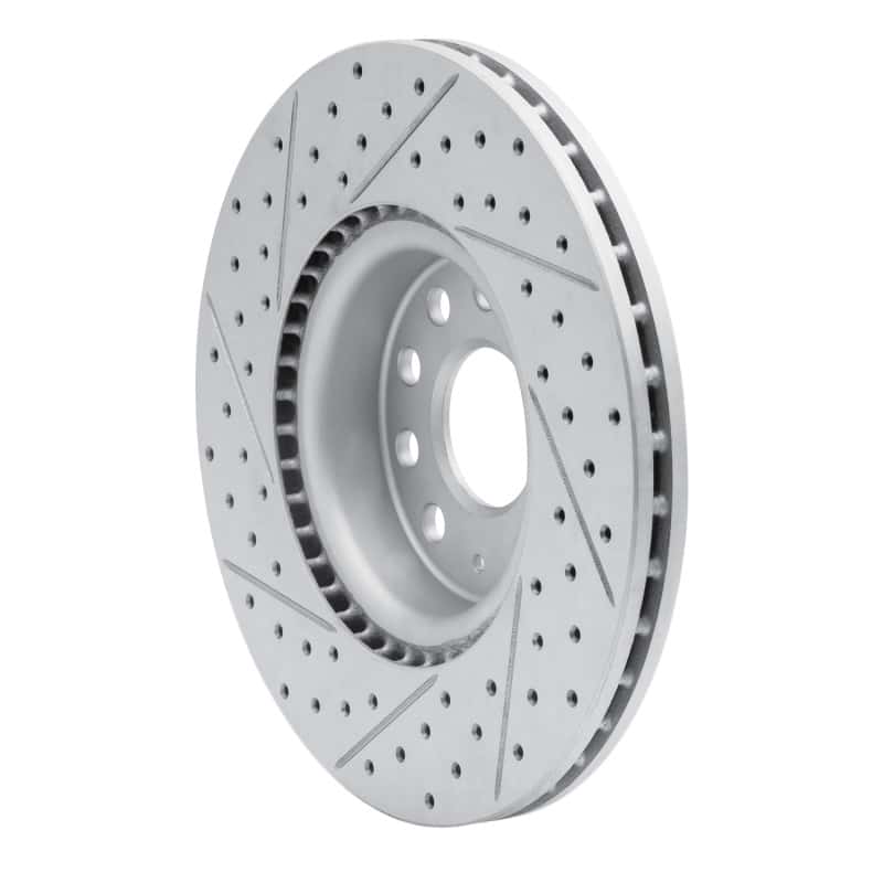 R1 Concepts — R1 05-25 Audi Tt Front Right Drilled & Slotted Geo-Carbon Rotor - view 4