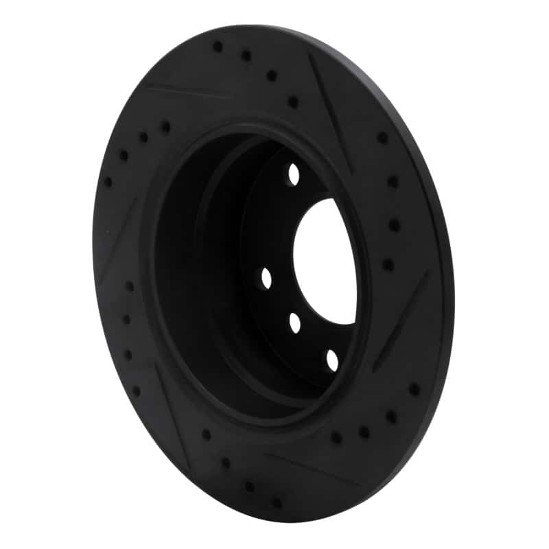 R1 Concepts — R1 03-06 BMW Z4 Rear Left Drilled & Slotted Black Brake Rotor
R1 Brake Rotor Drill - view 4