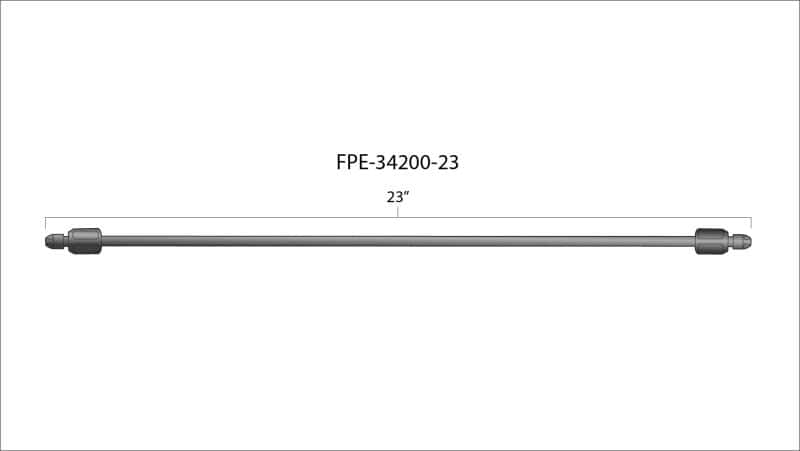 Fleece Performance — Fleece Performance 23in High Pressure Fuel Line (8mm x 3.5mm Line, M14x1.5 Nuts) - view 2