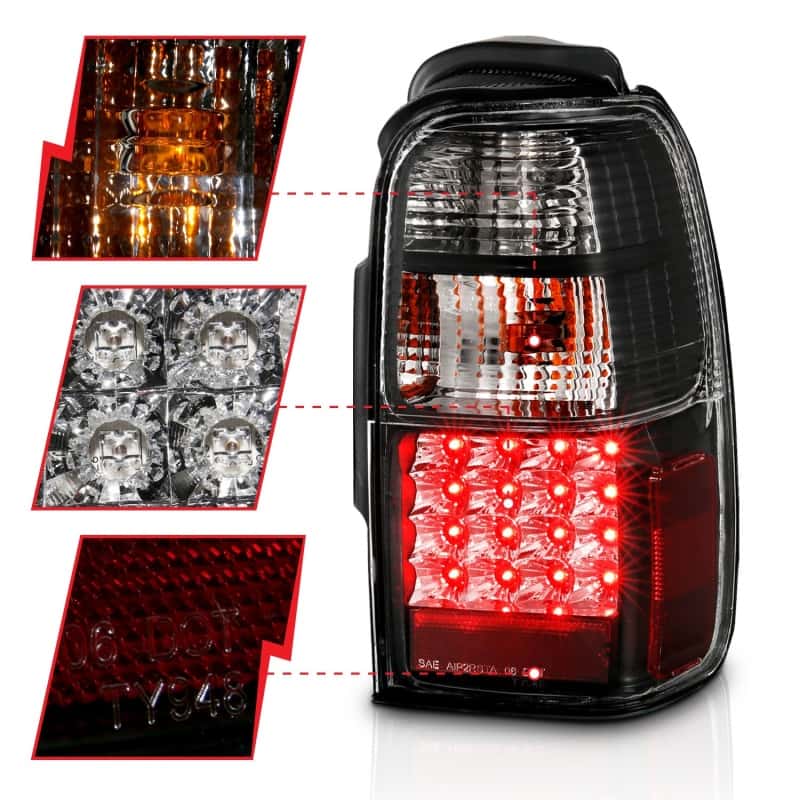 ANZO — ANZO 2001-2002 Toyota 4 Runner LED Taillights Black
TailLightSet - view 4