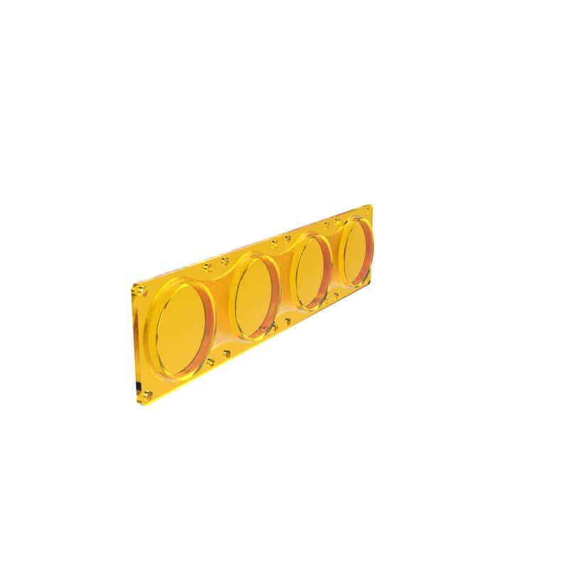 KC HiLiTES — KC HiLiTES FLEX ERA LED Performance Yellow Spot Beam Lens for Light Bars - view 7