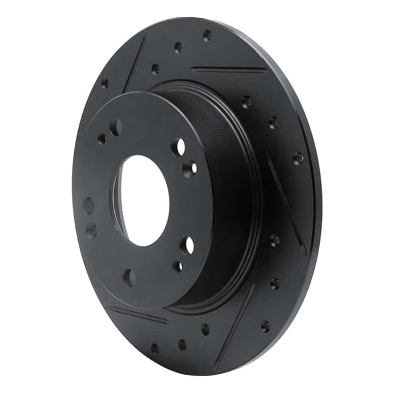 R1 Concepts — R1 03-08 Acura TSX Rear Left Drilled & Slotted Black Brake Rotor
R1 Brake Rotor Drill - view 2