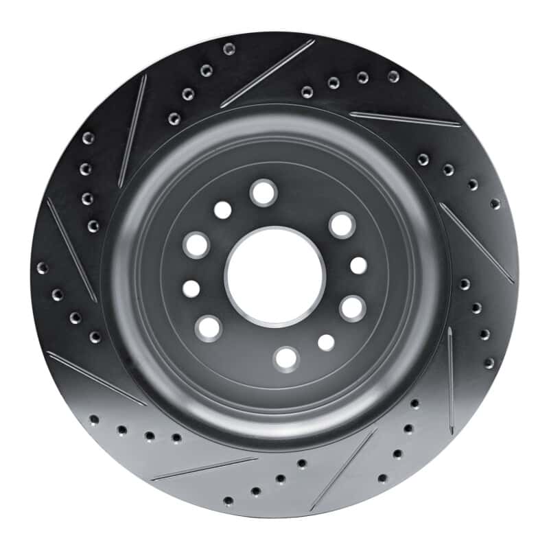 R1 Concepts — R1 21-25 Jeep Grand Wagoneer Rear Right Drilled & Slotted Silver Brake Rotor - view 5