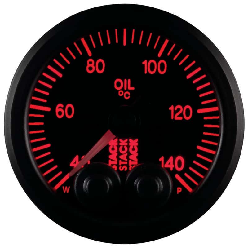 AutoMeter — Autometer Stack 52mm 40-140 Deg C 1/8in NPTF Male Pro-Control Oil Temp Gauge - Black
Ga OilT PC Blk 140C - view 9