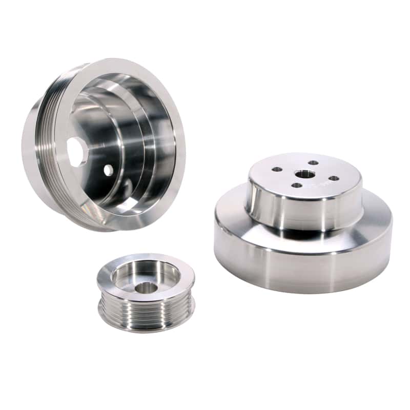 BBK — BBK 88-95 GM Truck 4.3 5.0 5.7 Underdrive Pulley Kit - Lightweight CNC Billet Aluminum (3pc)
Under Drive Pulleys
Pulley Kit - view 1