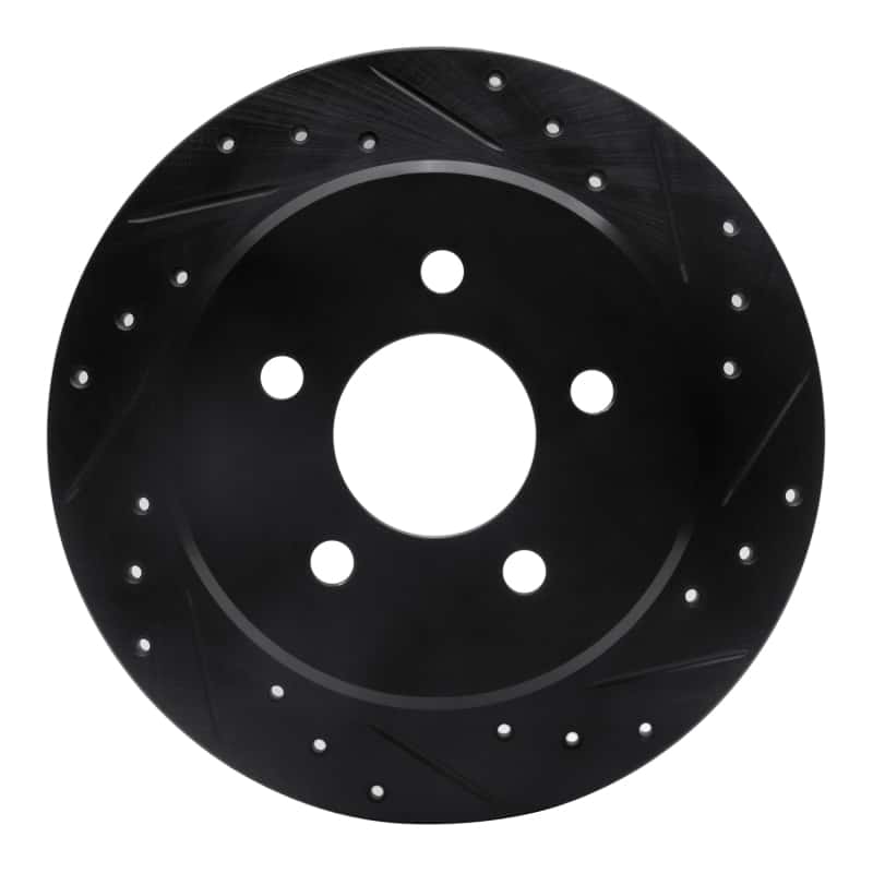 R1 Concepts — R1 91-95 Ford Crown Victoria Rear Right Drilled & Slotted Black Brake Rotor
R1 Brake Rotor Drill - view 1