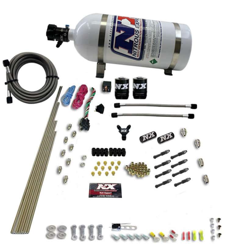 Nitrous Express — Nitrous Express 8 Cyl Dry Direct Port 2 Solenoids Nitrous Kit (200-600HP) w/10lb Bottle
Injection System Kit
N2OSys - view 2