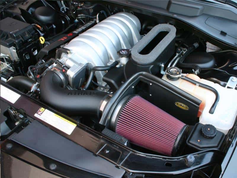 Airaid — Airaid 06-10 Dodge Charger / 08 Magnum SRT8 6.1L Hemi CAD Intake System w/ Tube (Oiled / Red Media)
Performance Air Inta
Air Intake System - view 4