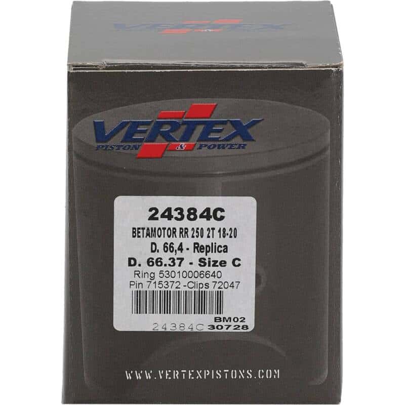 Vertex Pistons — Vertex Piston 18-24 Beta RR 2T 250 250cc Cast Replica Piston Kit - view 3